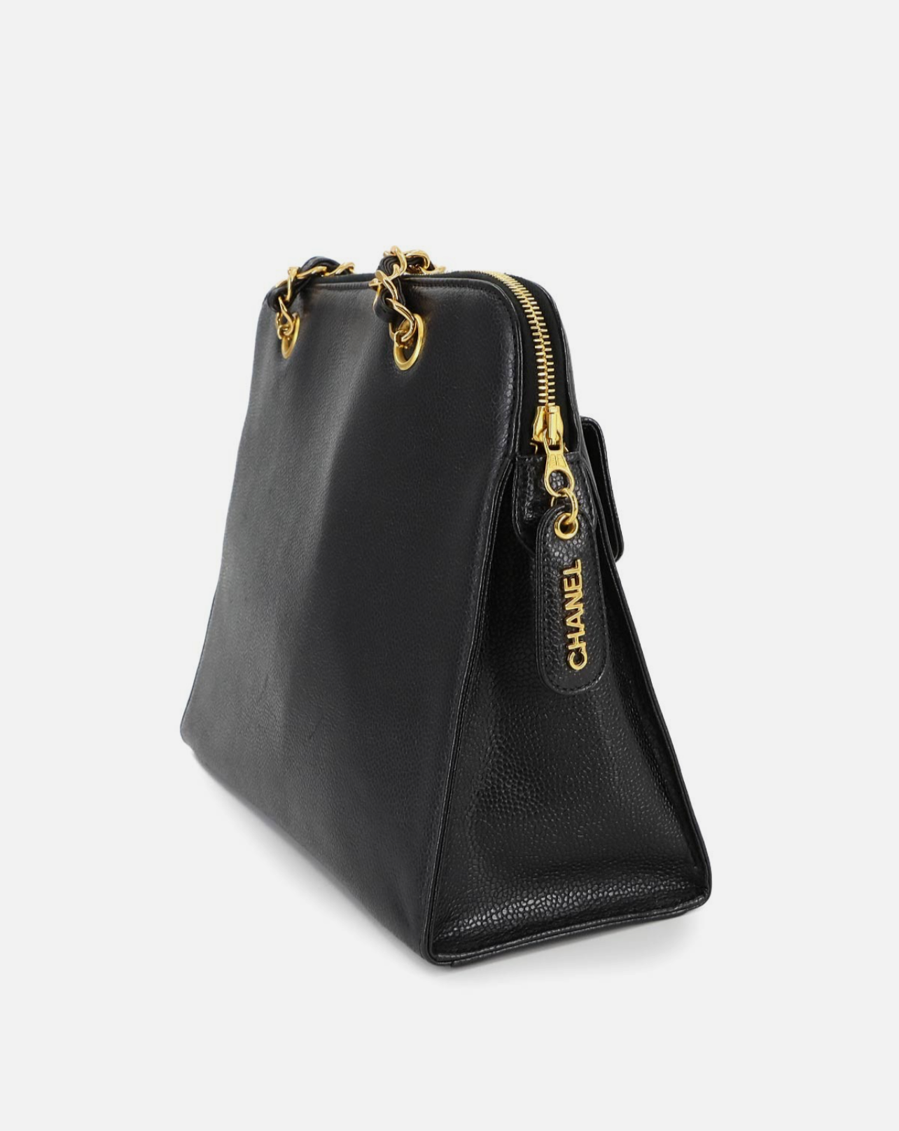 Vintage Chain Tote - Black Caviar