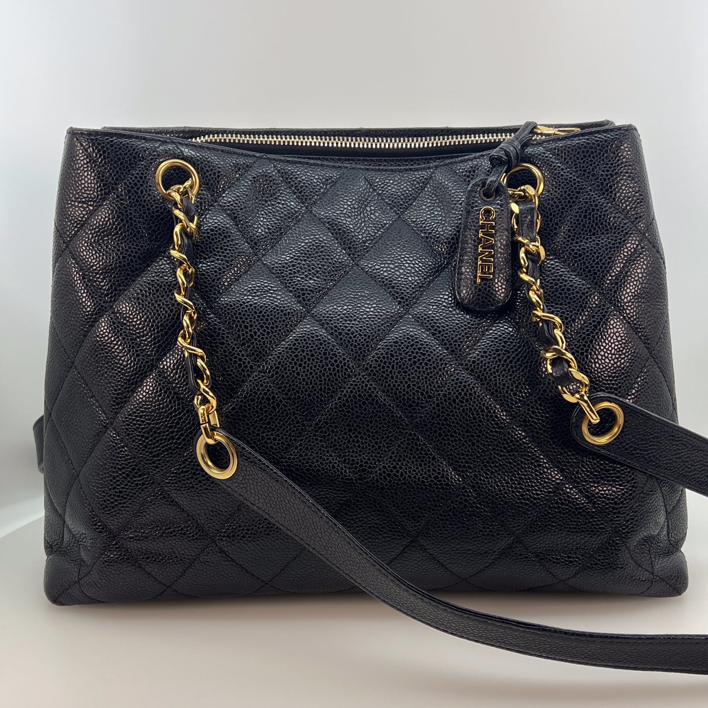 Vintage Front Pocket Shoulder Tote