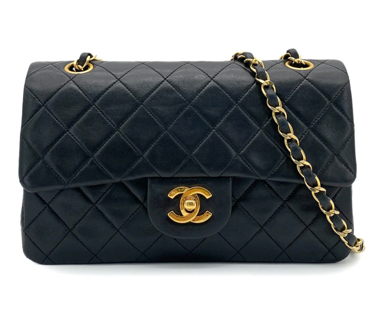 Black Small Classic Flap