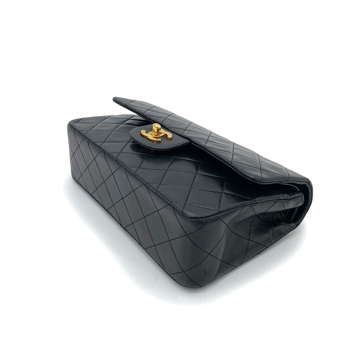 Vintage Black Small Classic Flap