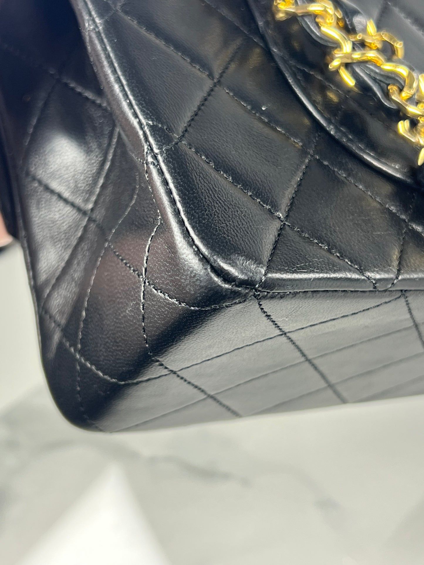 Black Vintage Medium Classic Flap