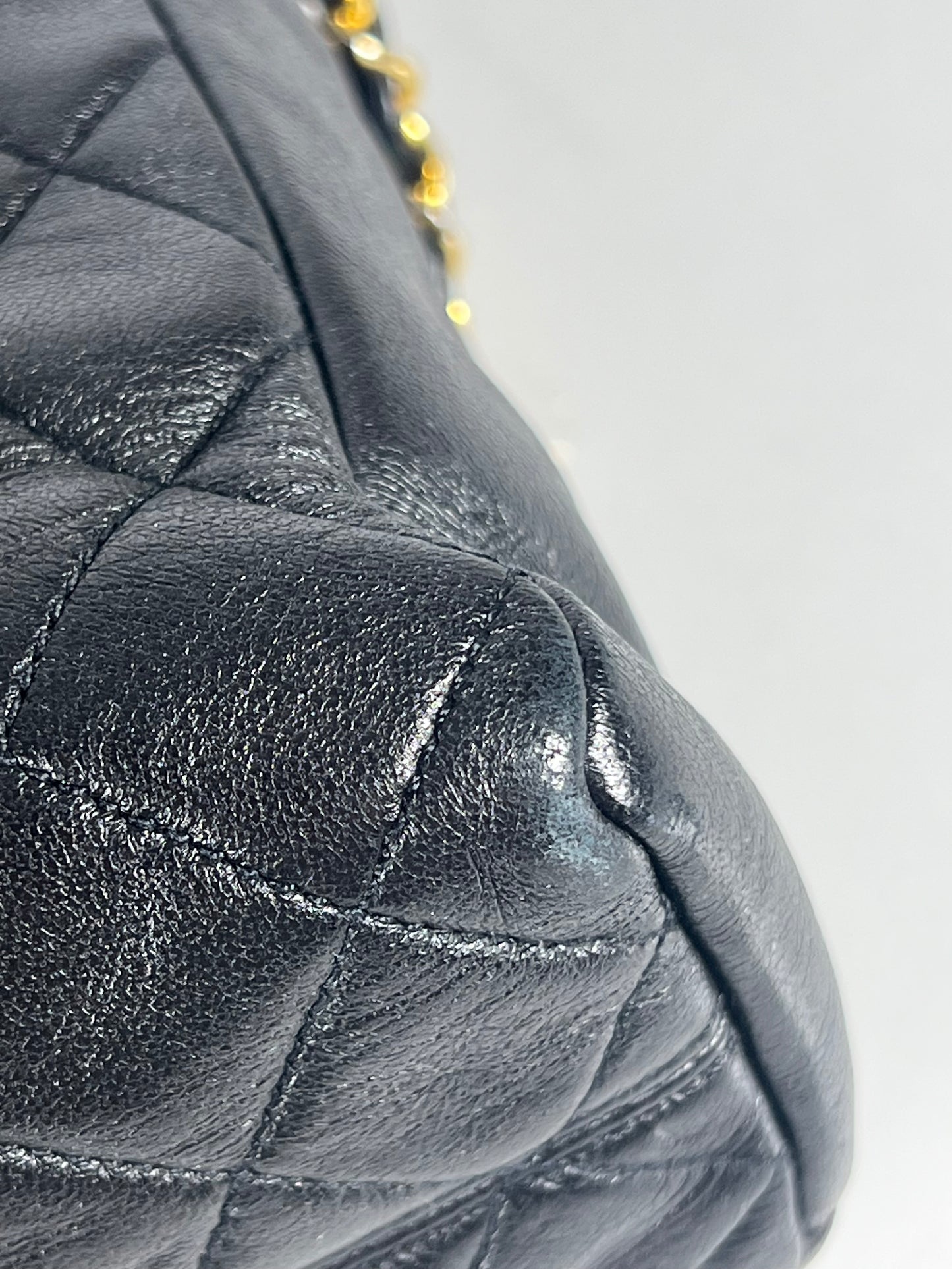 Chanel Black Lambskin Shoulder Bag