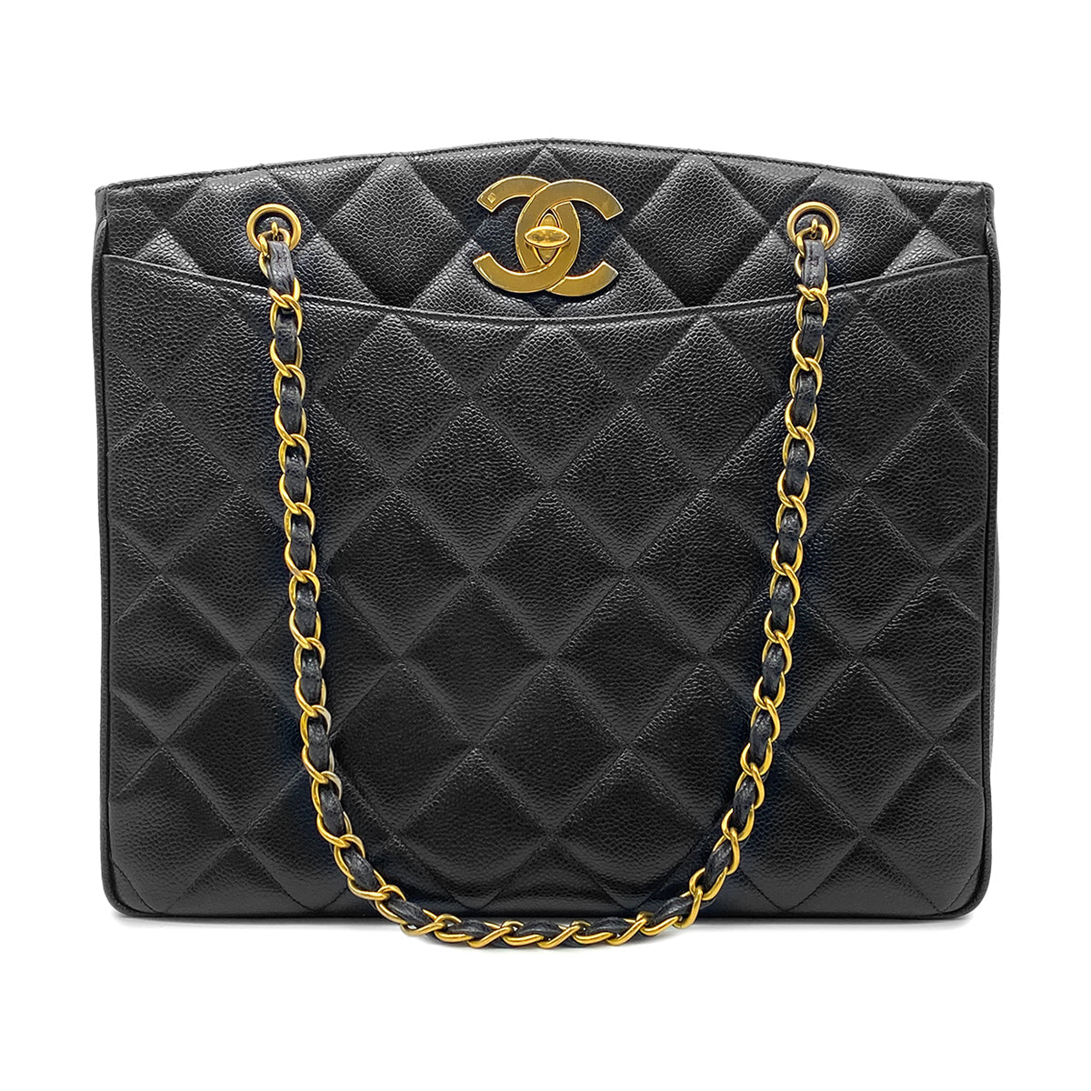 Vintage Deca Caviar Shoulder Tote