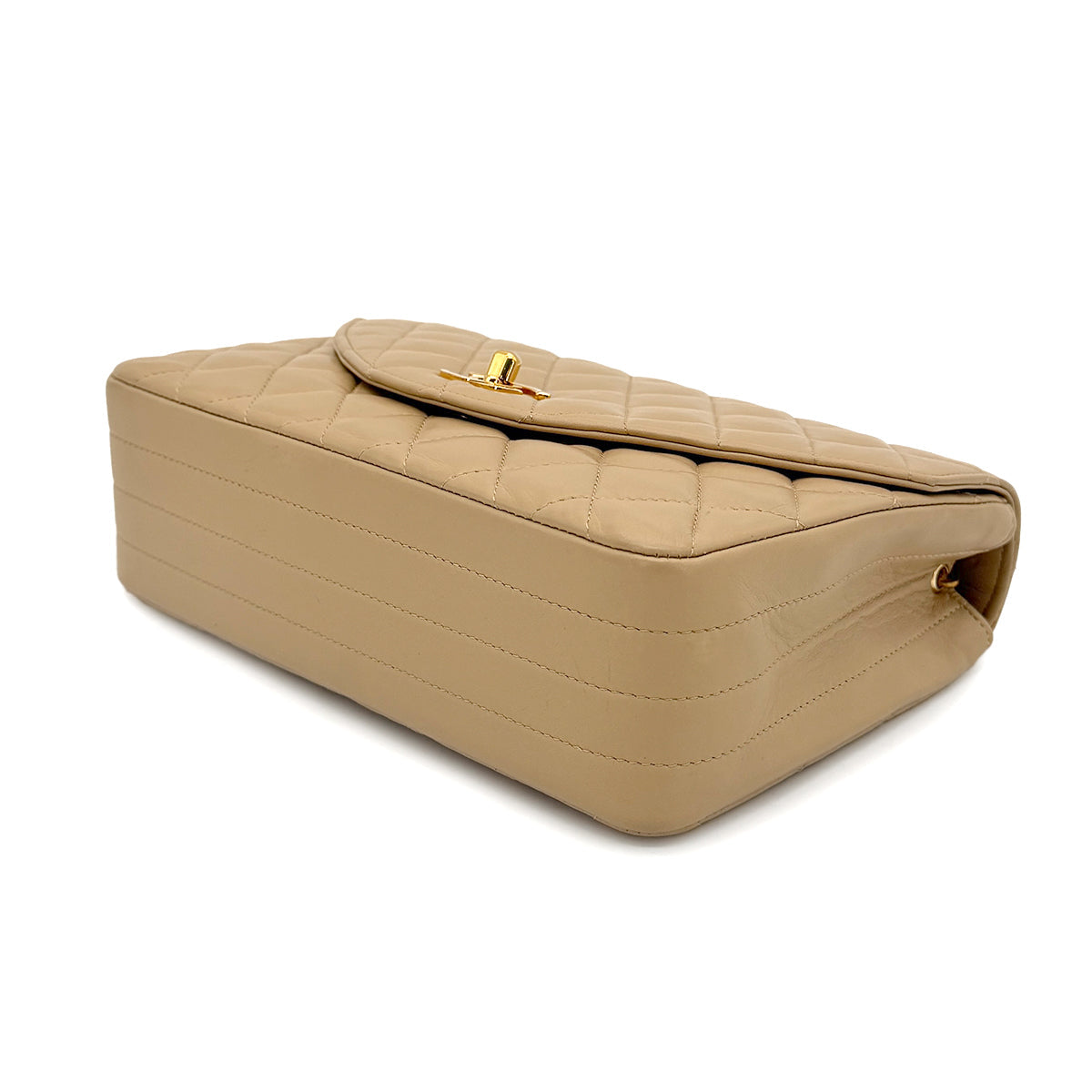 Vintage Beige Half Moon Flap