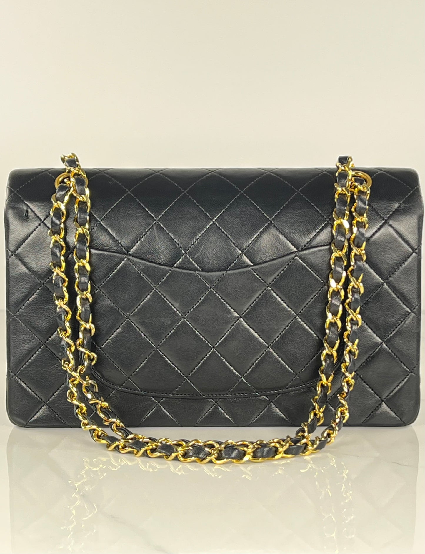 Black Vintage Medium Classic Flap