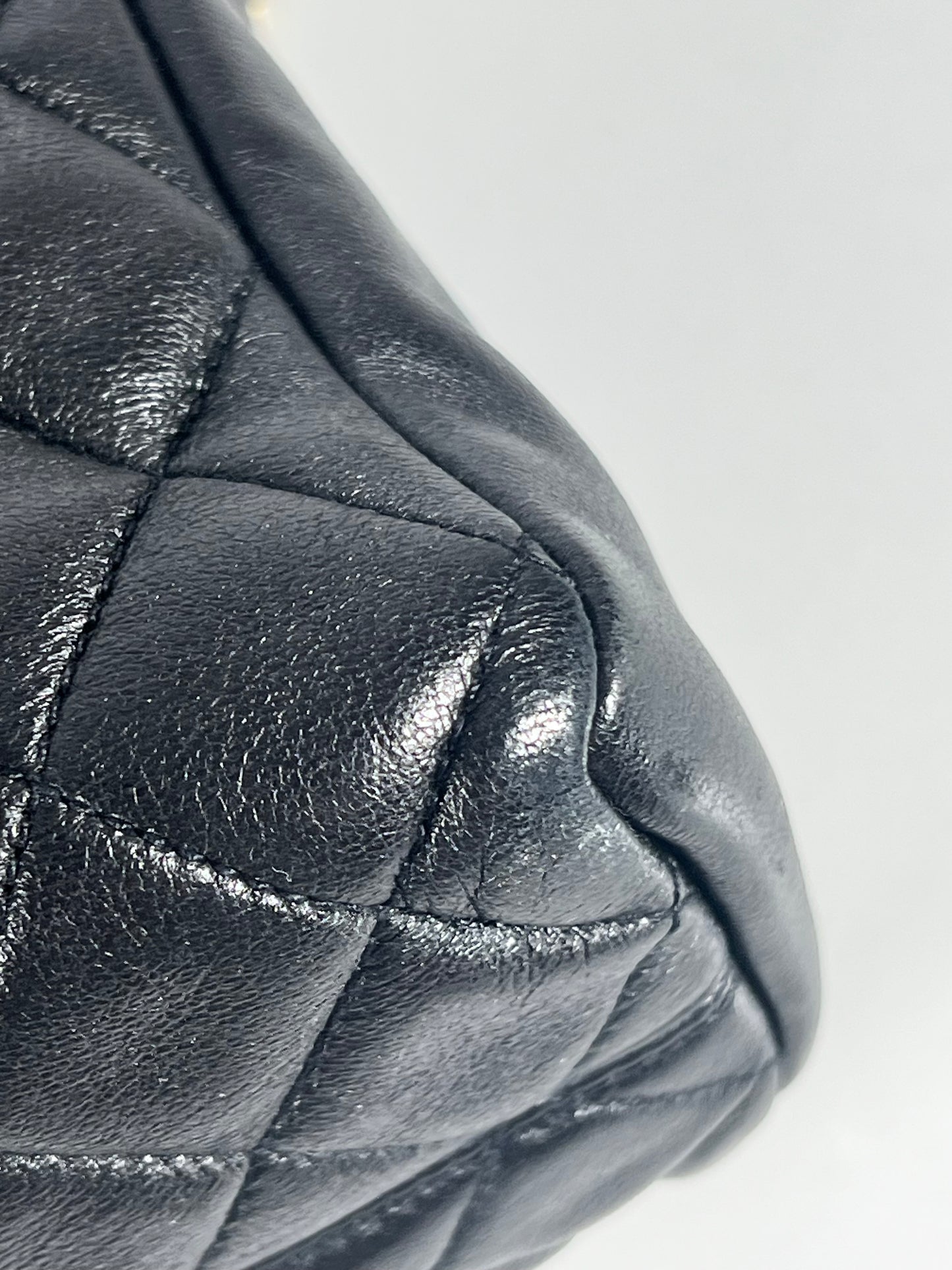 Chanel Black Lambskin Shoulder Bag