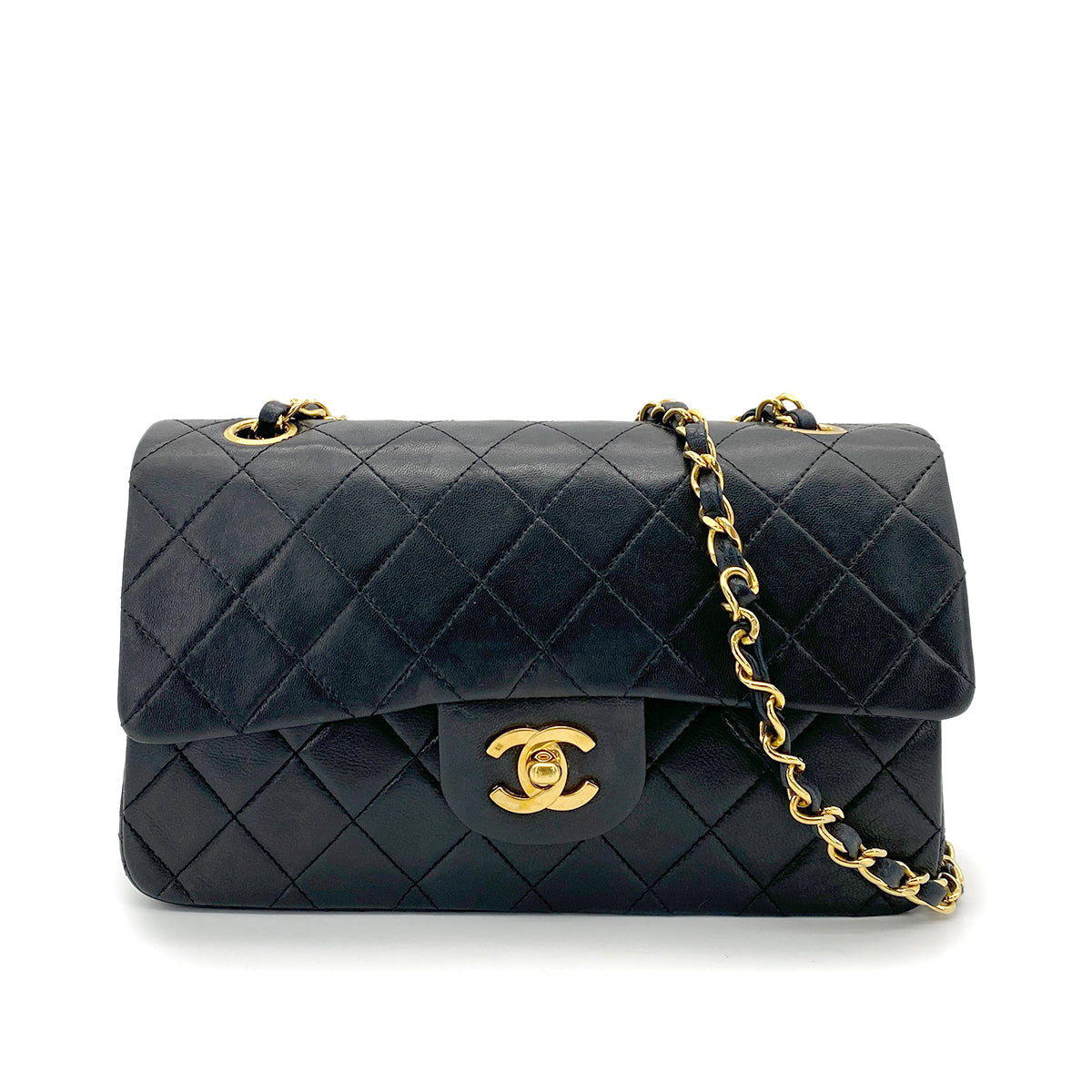 Vintage Black Small Classic Flap