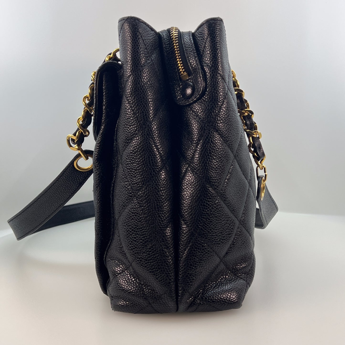 Vintage Front Pocket Shoulder Tote