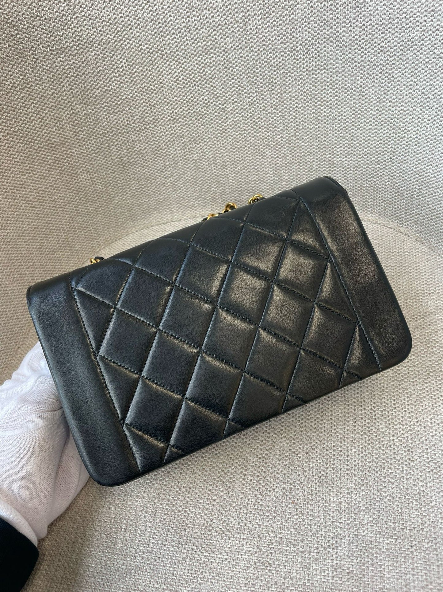 Black Vintage Small Diana Flap (Available at Ladybird)