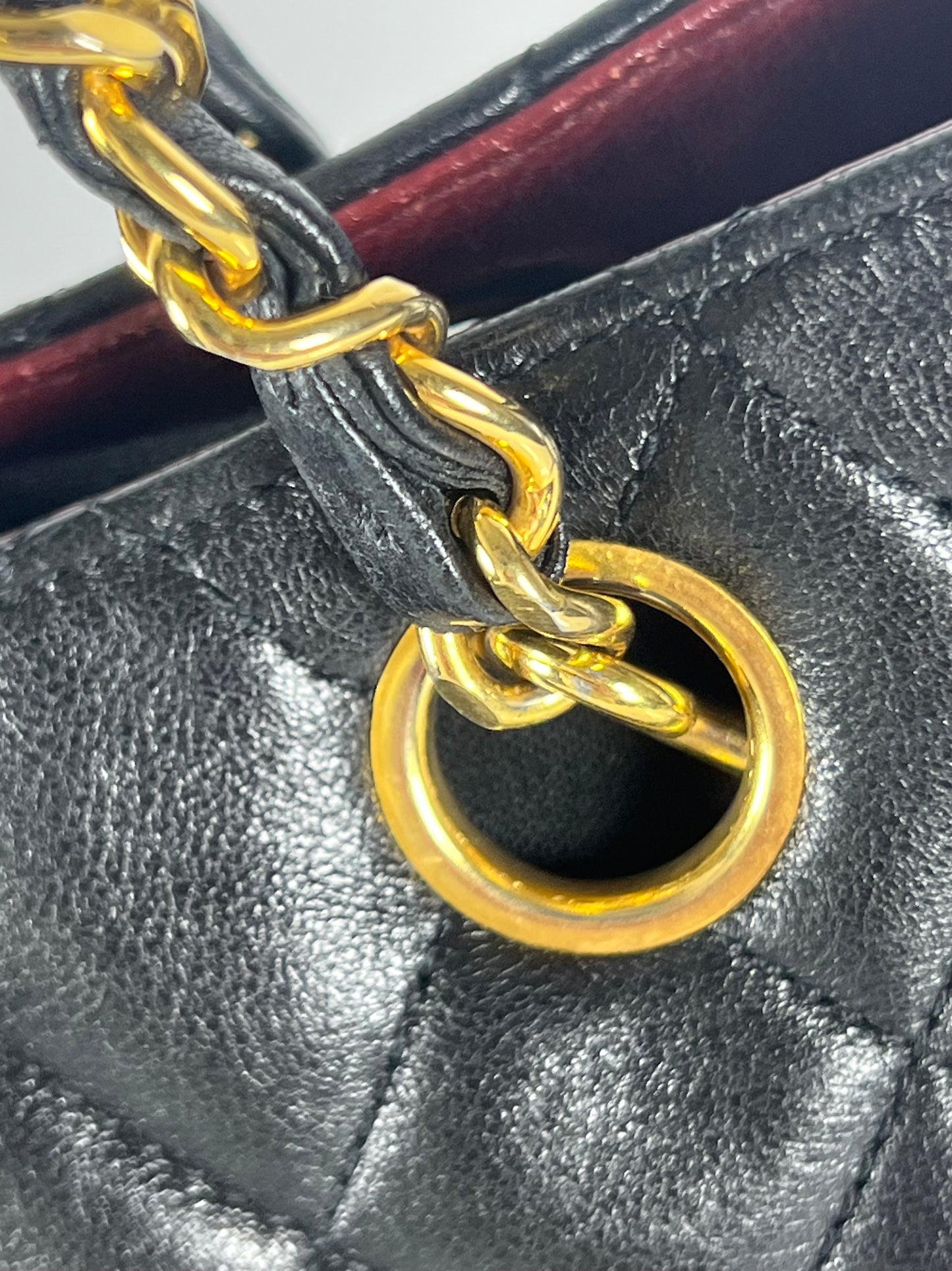 Chanel Black Lambskin Shoulder Bag