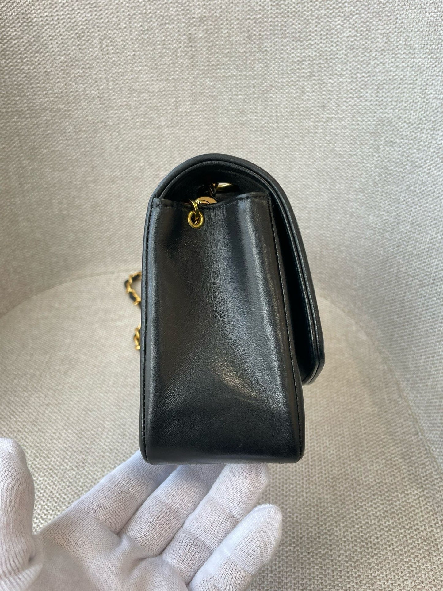 Black Vintage Small Diana Flap (Available at Ladybird)