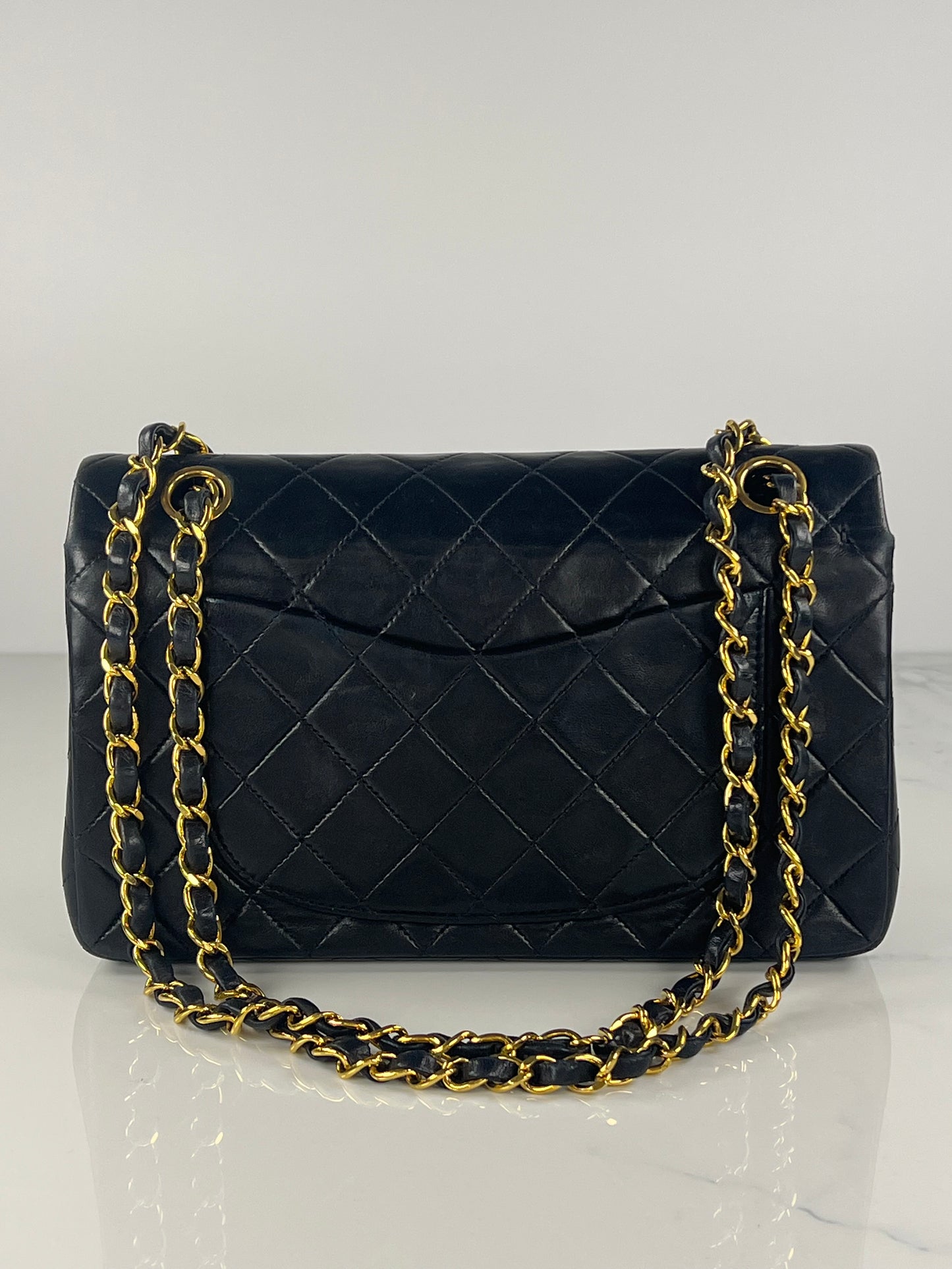 Black Small Classic Flap