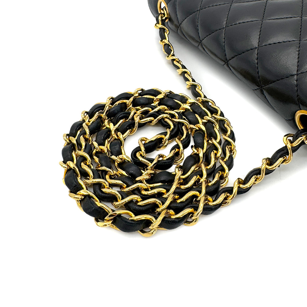 Vintage Black Half Moon Flap (Available at Ladybird)