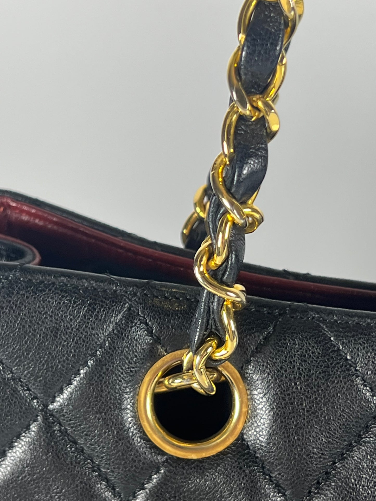 Chanel Black Lambskin Shoulder Bag