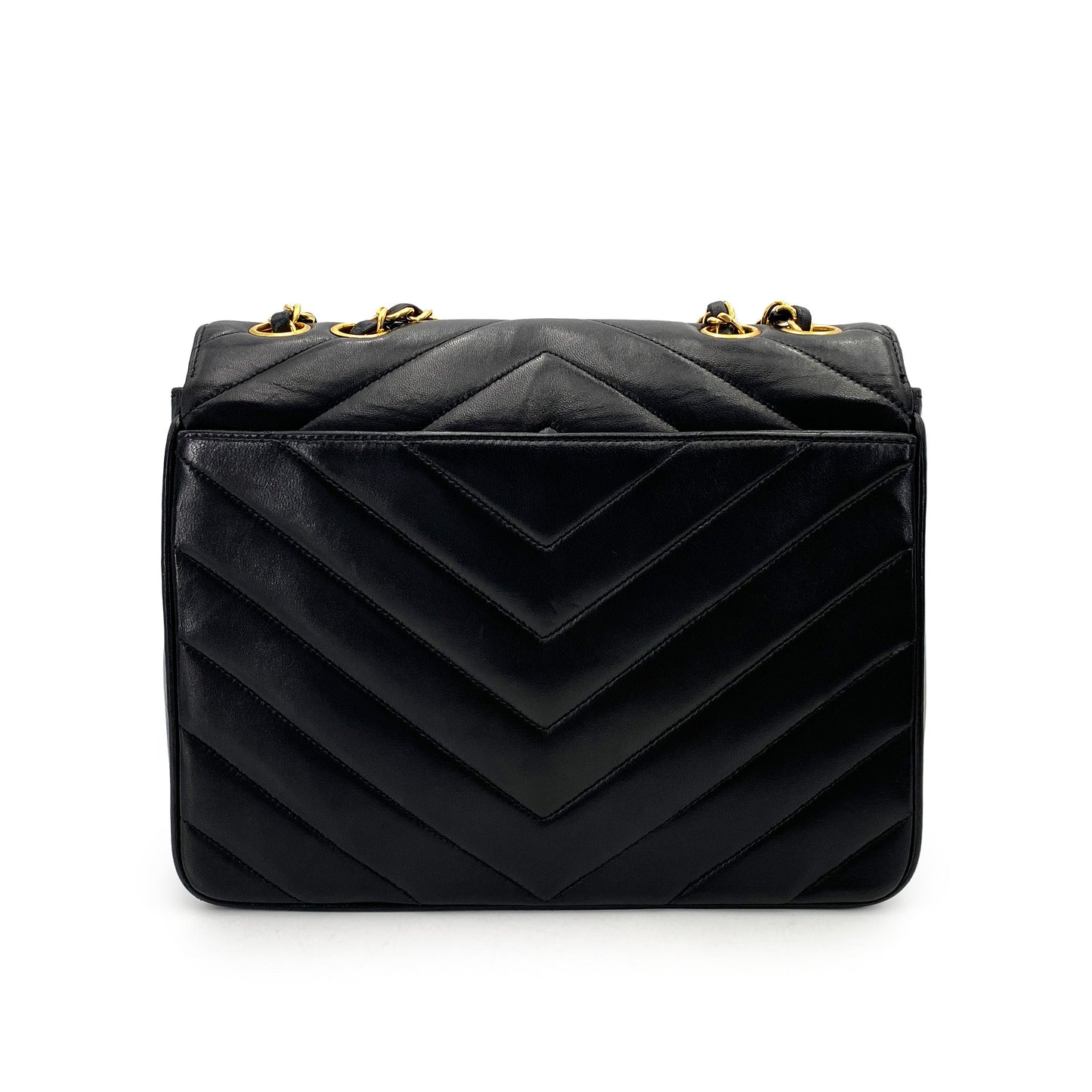 Vintage Chevron Quilted Envelope Flap
