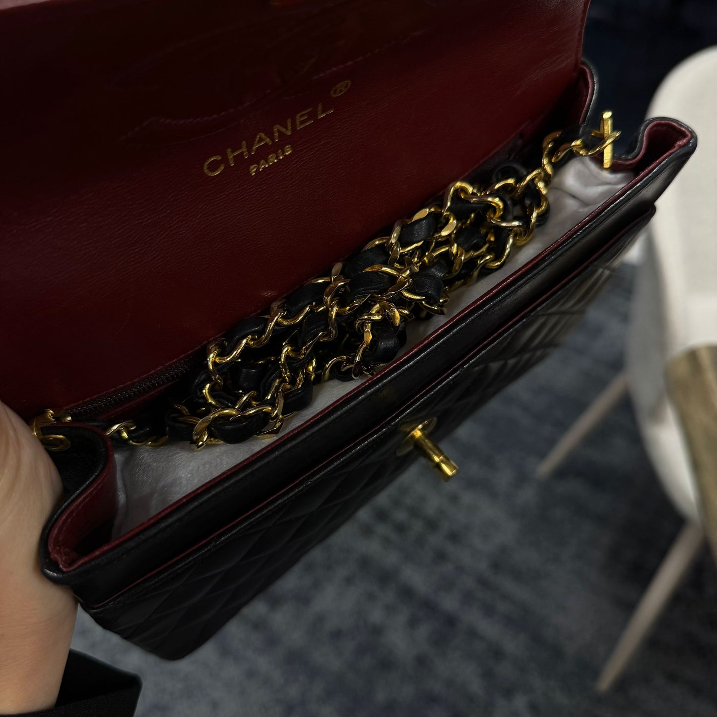 Vintage CC Chain Flap - Black Lambskin