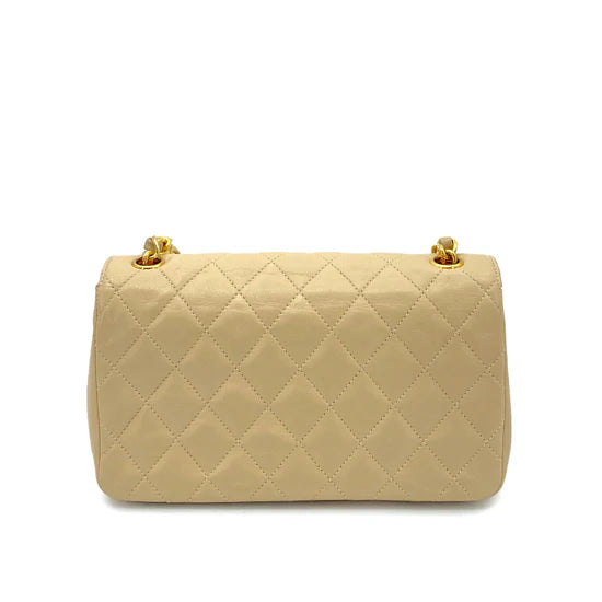 Vintage Mini Rectangle - Beige Lambskin