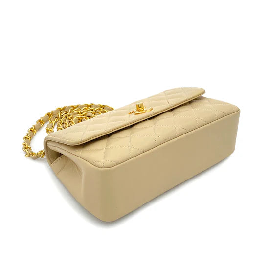 Vintage Mini Rectangle - Beige Lambskin
