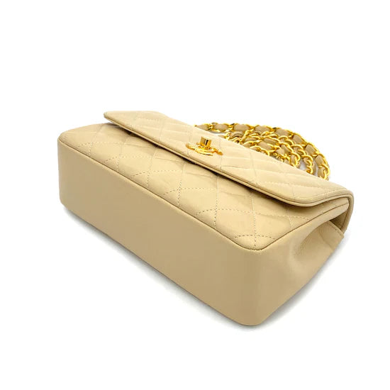 Vintage Mini Rectangle - Beige Lambskin