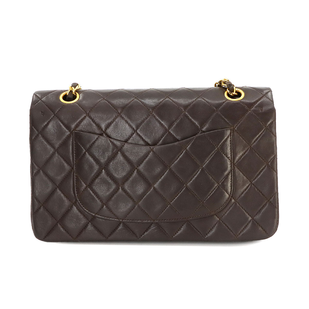 Vintage Medium Classic Flap - Brown Lambskin