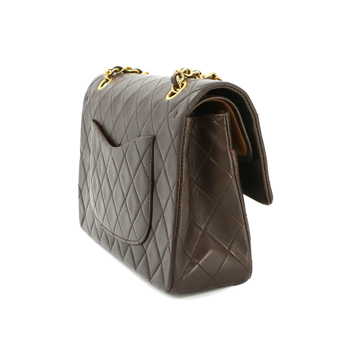 Vintage Medium Classic Flap - Brown Lambskin