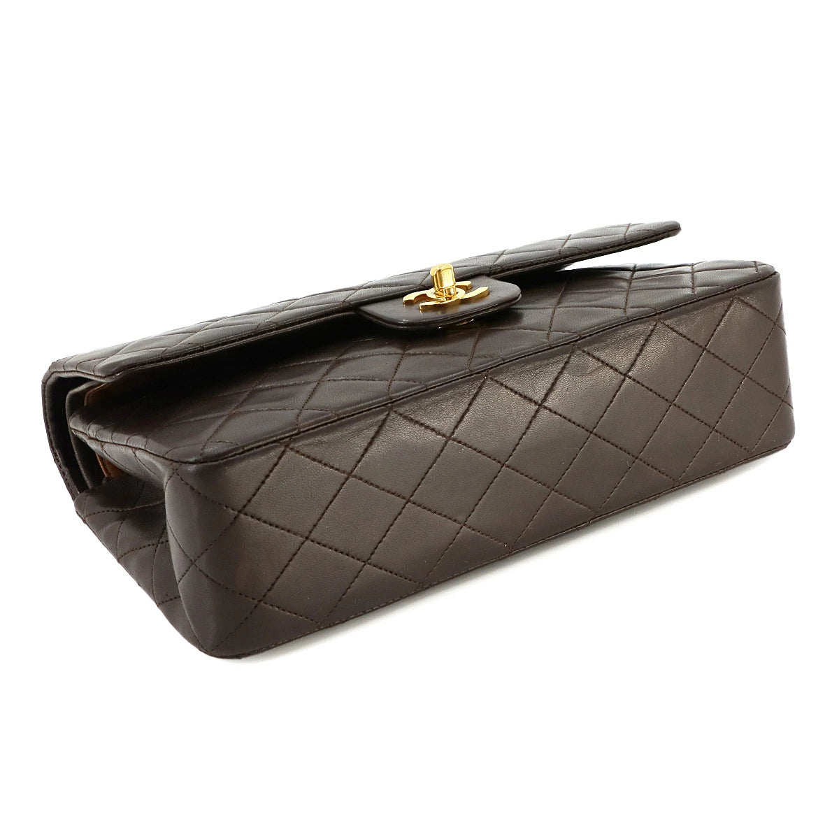 Vintage Medium Classic Flap - Brown Lambskin