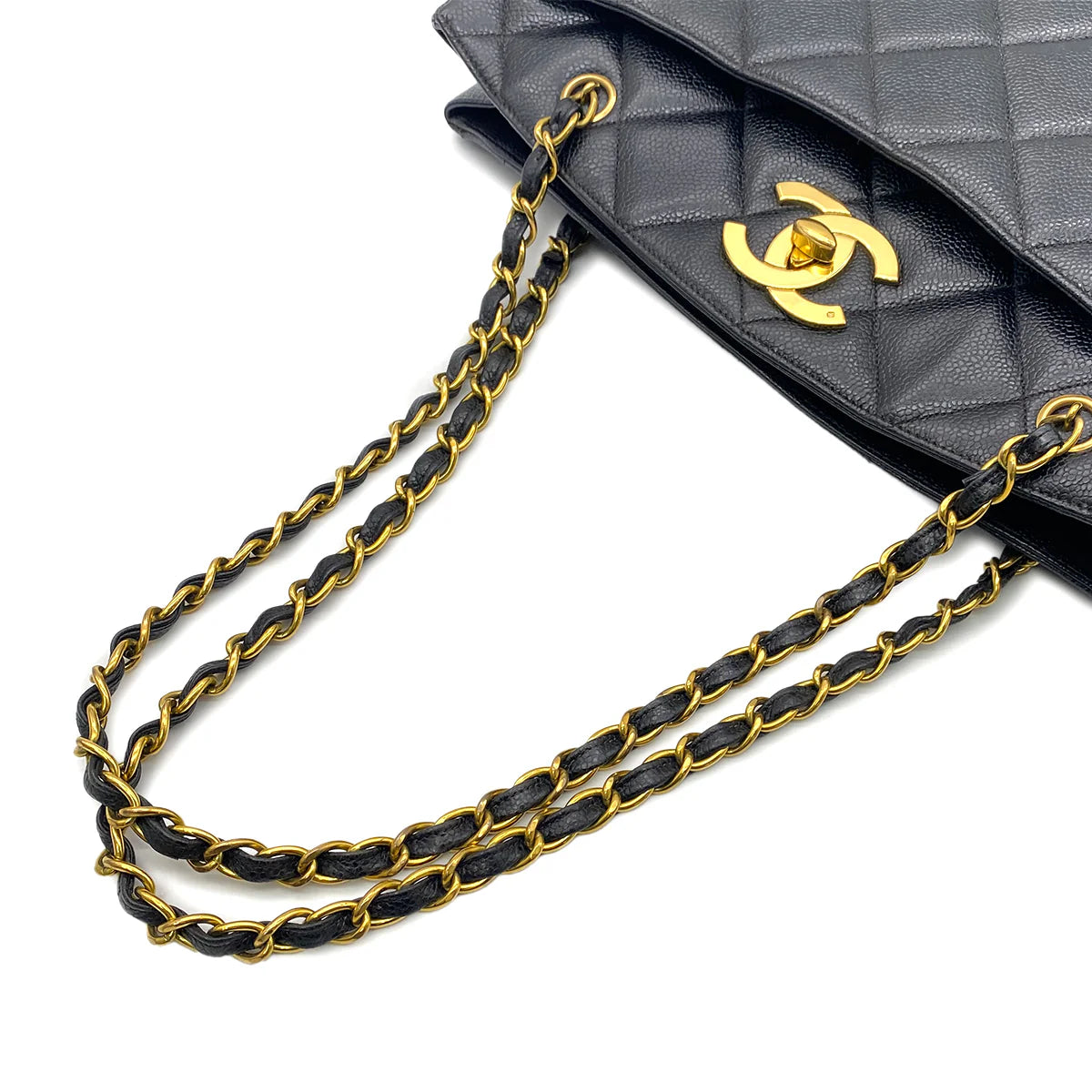Vintage Deca Caviar Shoulder Tote