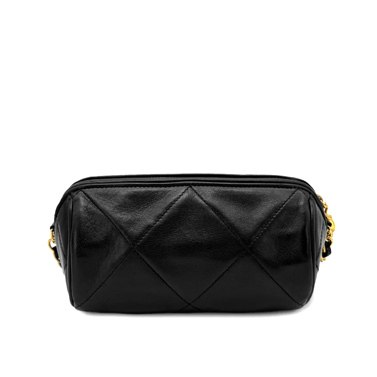 Vintage Mini Barrel - Black Lambskin