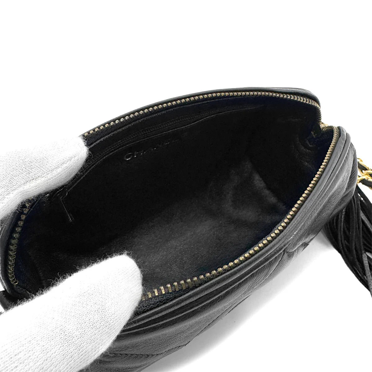 Vintage Mini Barrel - Black Lambskin