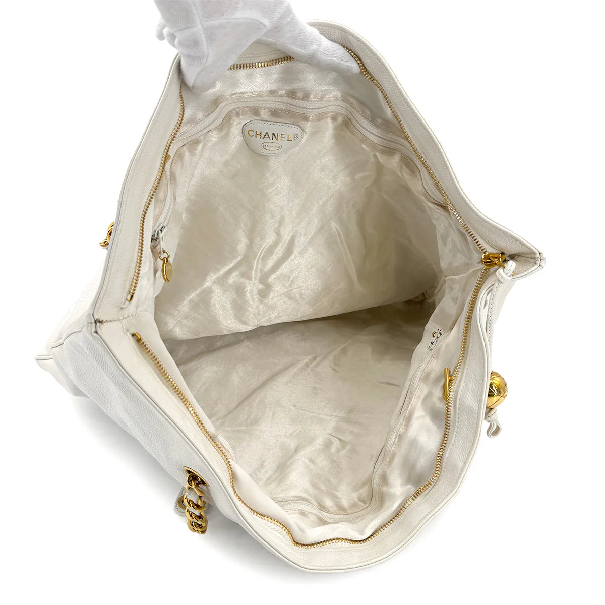 White Vintage Tote