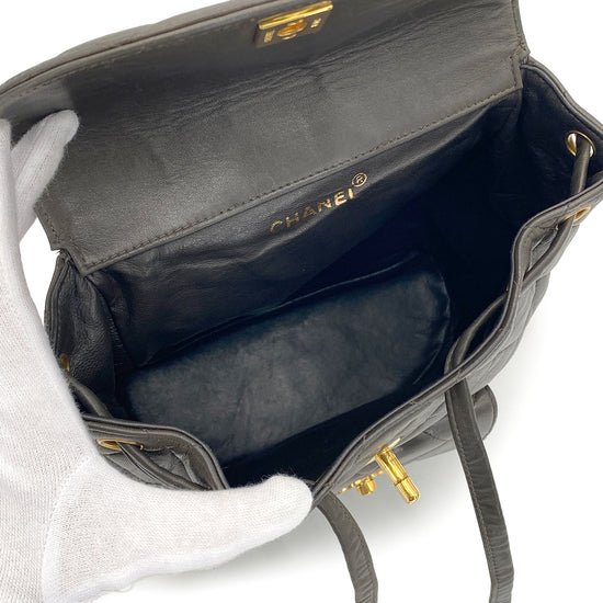 Vintage Duma Backpack - Khaki Lambskin (Available at Luxe Levels)