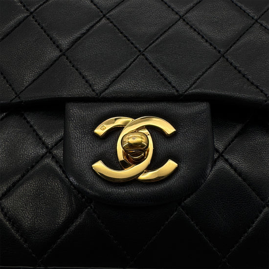 Vintage Small Classic Flap - Black Lambskin
