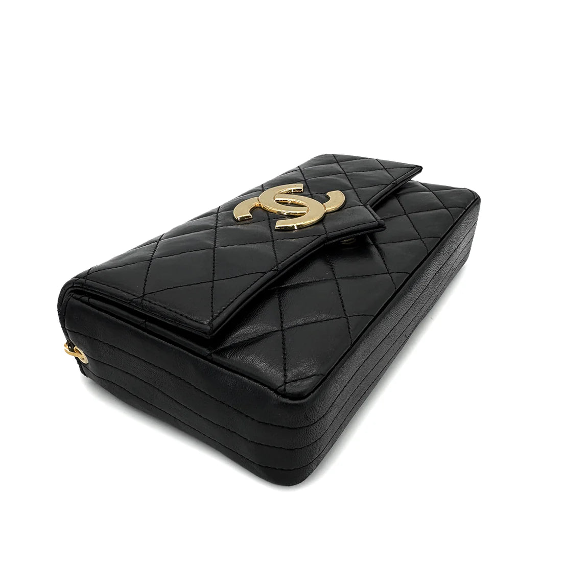 Vintage Deca Envelope Flap - Black Lambskin