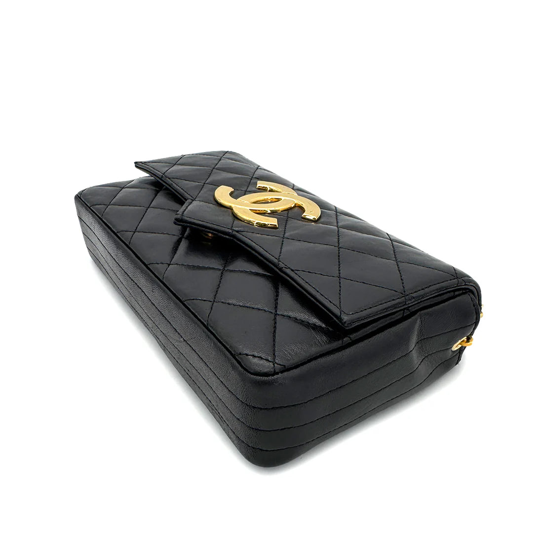Vintage Deca Envelope Flap - Black Lambskin