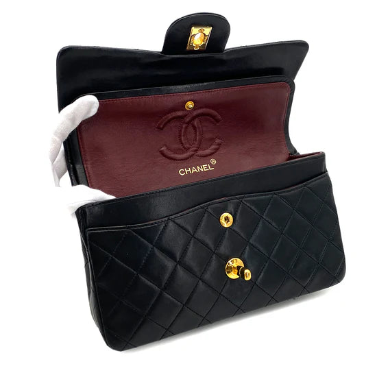 Vintage Small Classic Flap - Black Lambskin