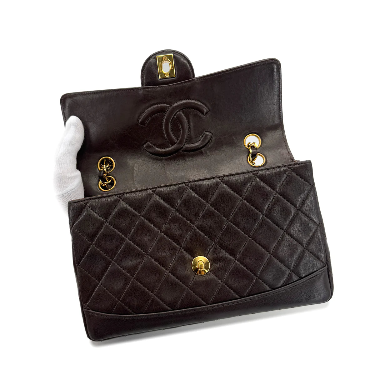 Vintage Brown Single Flap