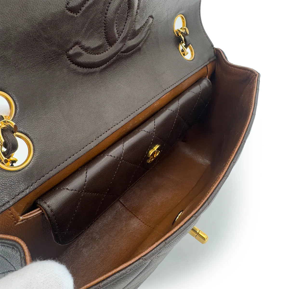 Vintage Brown Single Flap