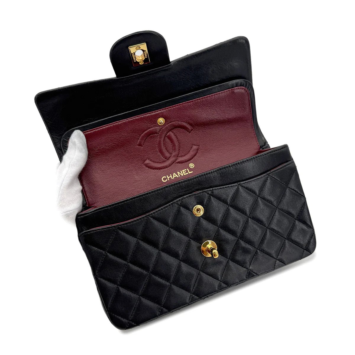 Vintage Small Classic Flap - Black Lambskin