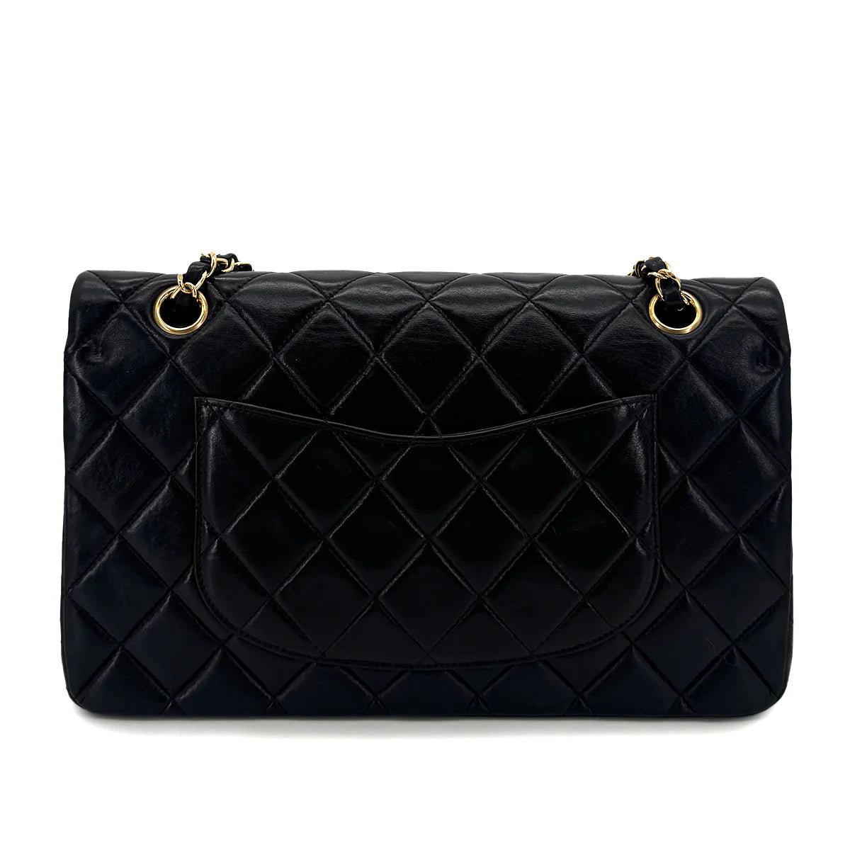 Vintage Medium Classic Flap - Black Lambskin