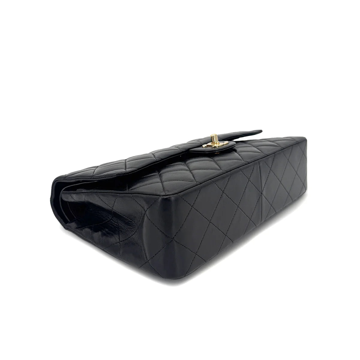 Vintage Medium Classic Flap - Black Lambskin