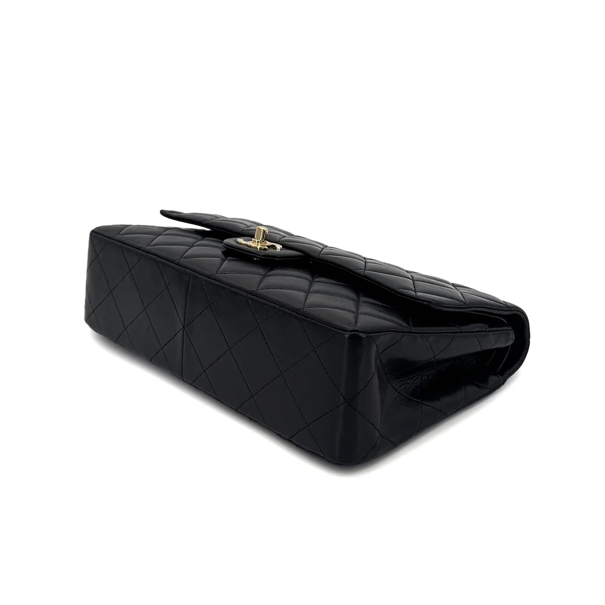 Vintage Medium Classic Flap - Black Lambskin