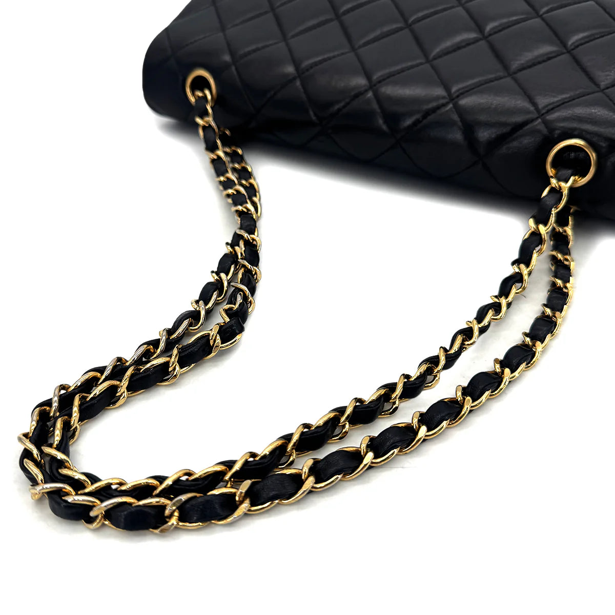 Vintage Medium Classic Flap - Black Lambskin