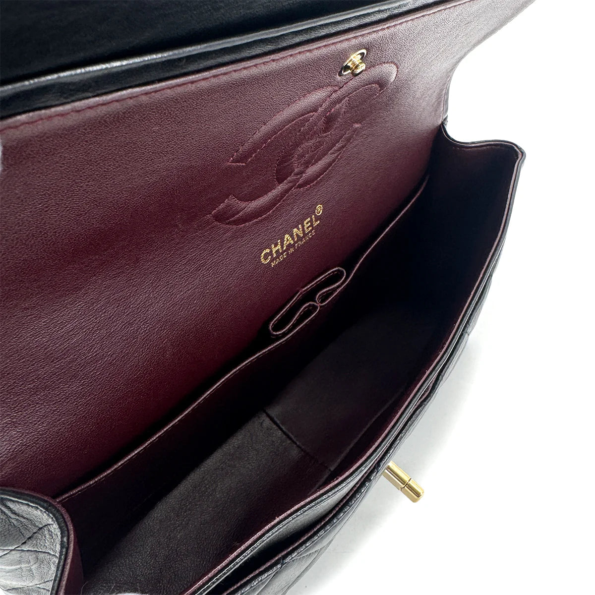 Vintage Medium Classic Flap - Black Lambskin