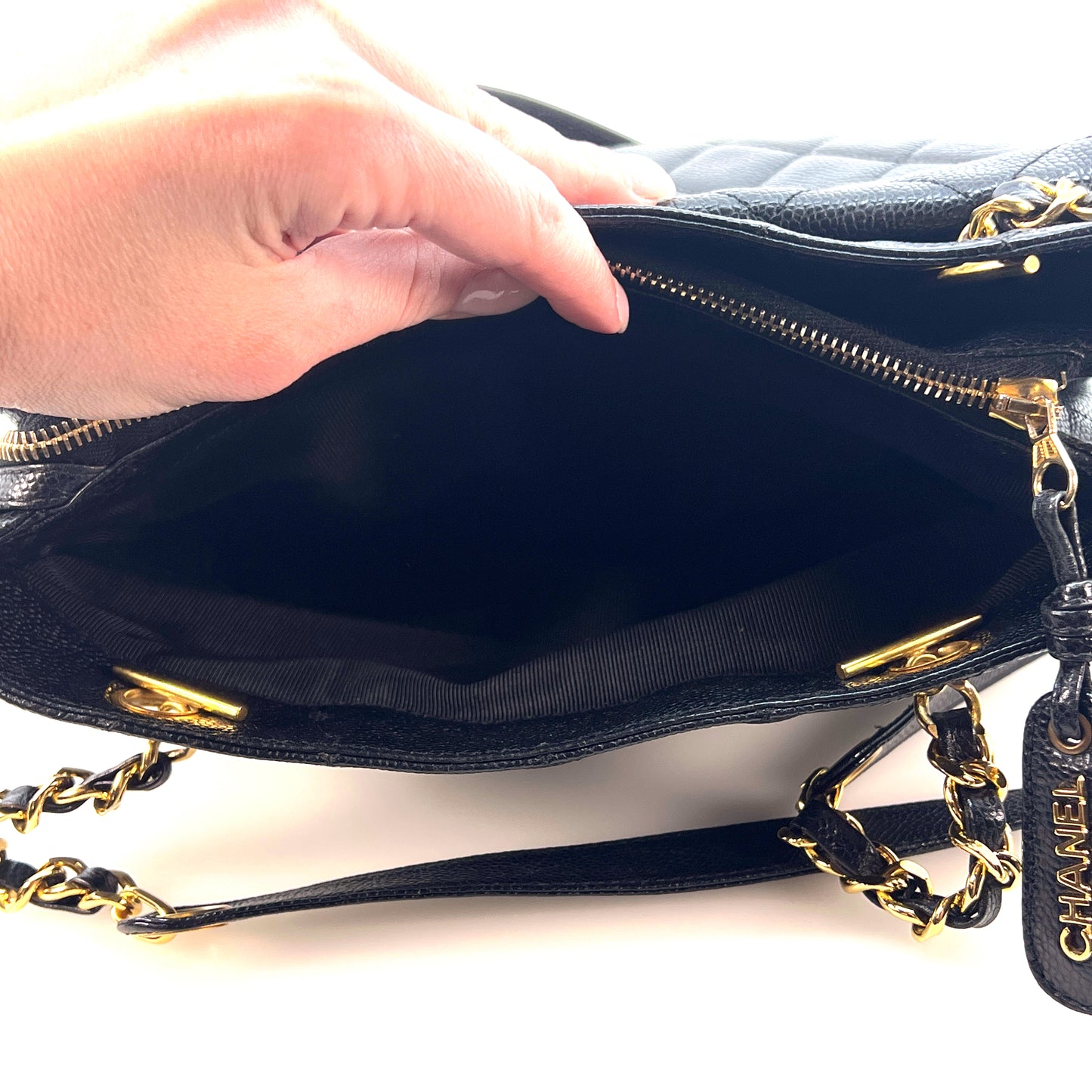 Vintage Front Pocket Shoulder Tote