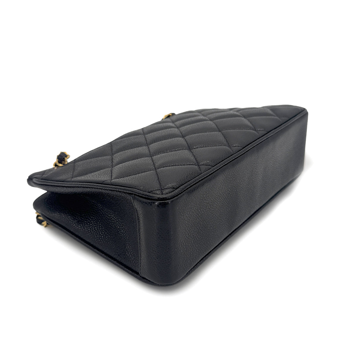 Black Vintage Caviar Shoulder Tote (Available at Ladybird)