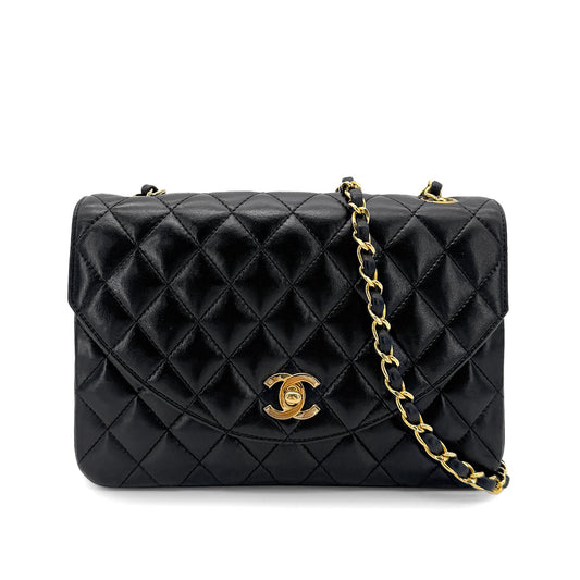 Vintage Black Half Moon Flap (Available at Ladybird)