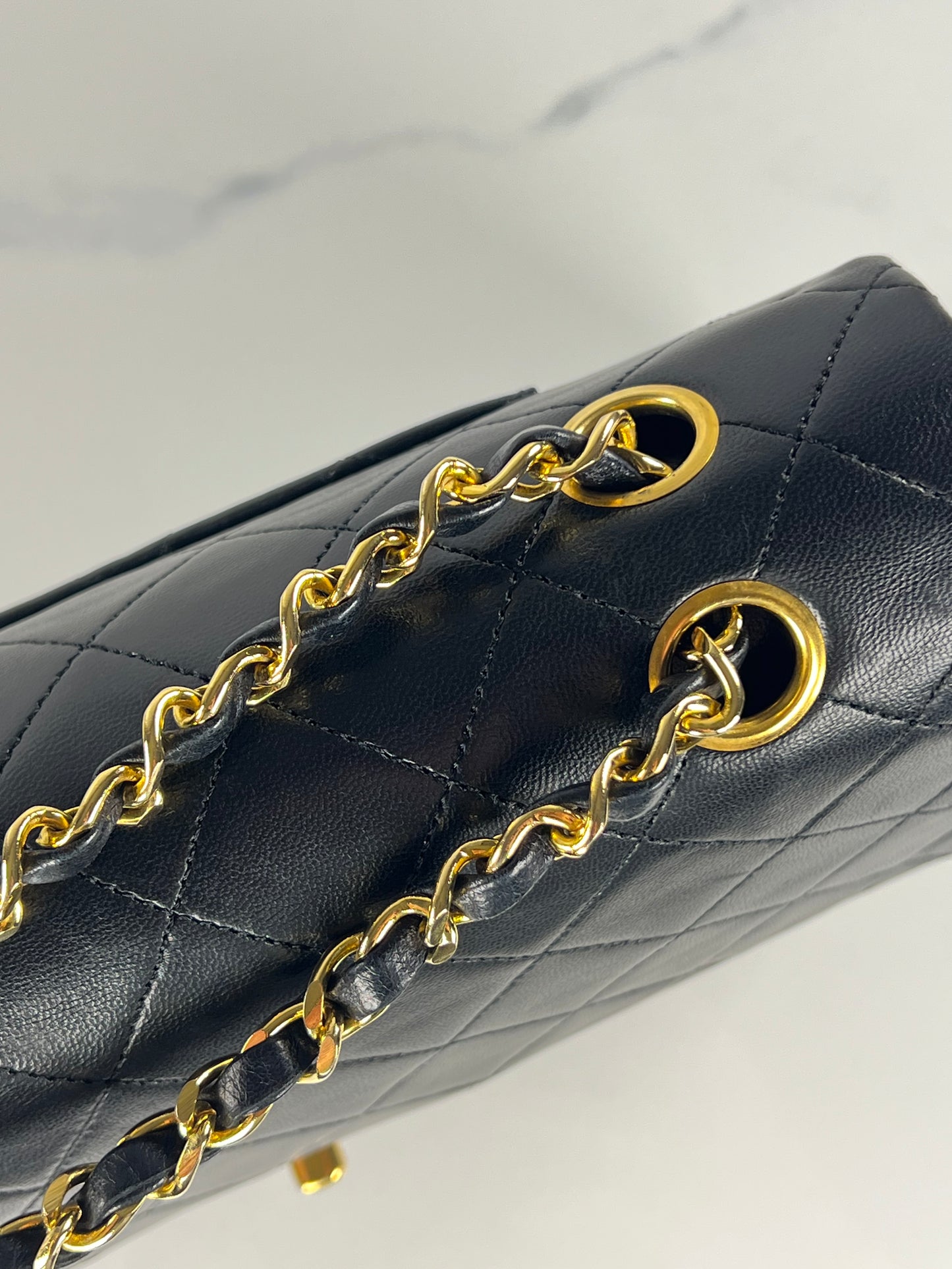Black Vintage Medium Classic Flap