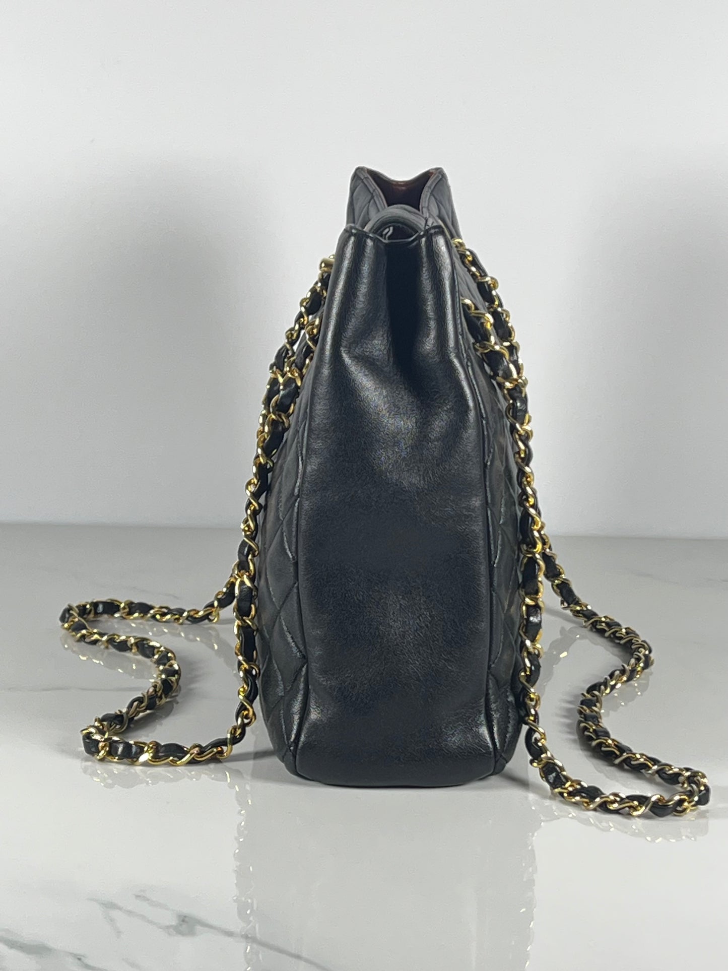Chanel Black Lambskin Shoulder Bag