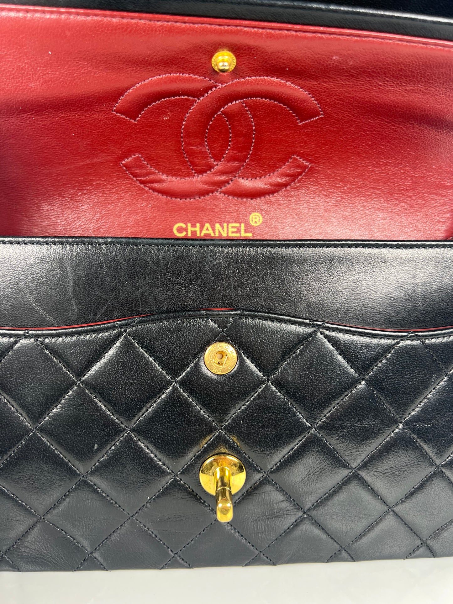 Black Vintage Medium Classic Flap
