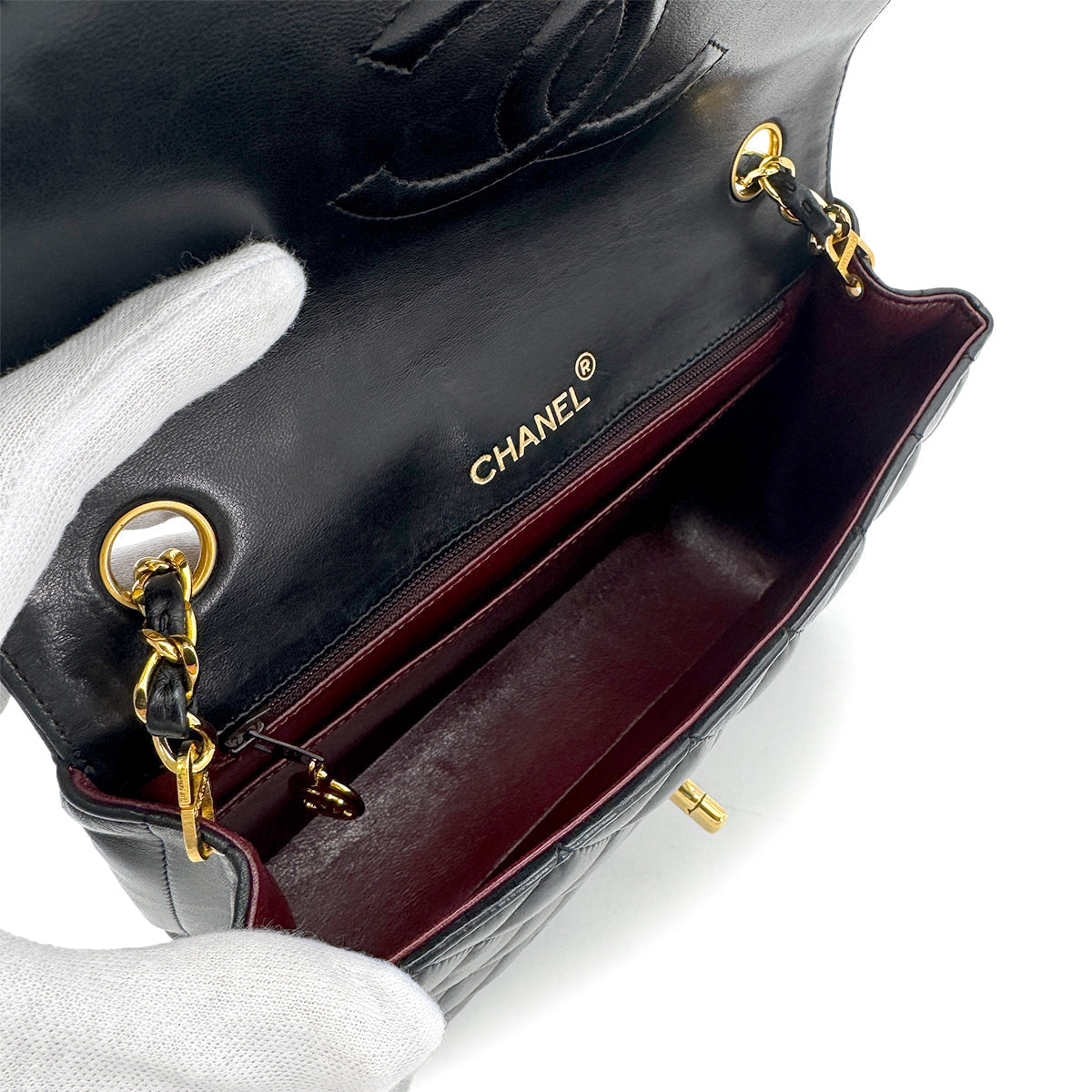 Vintage Black Half Moon Flap (Available at Ladybird)